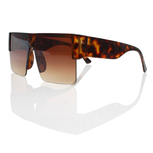 Sunglasses Square Tortoiseshell Flat Top for Women