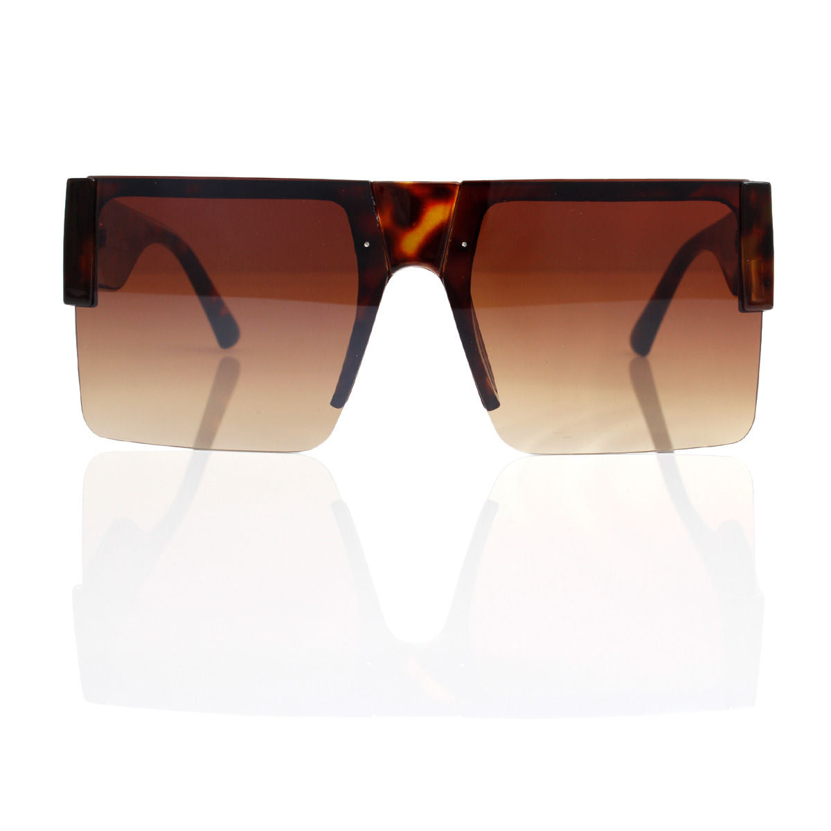 Sunglasses Square Tortoiseshell Flat Top for Women