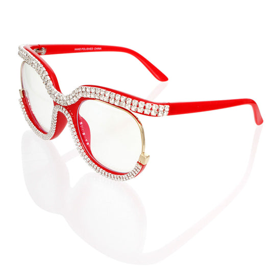 Glasses Red Blue Light Blocking Bling for Women