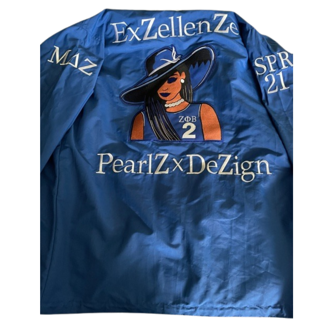 Zeta Phi Beta Reversible Jacket. Please read FULL description