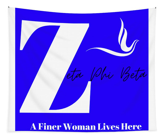A Finer Women Lives Here Tapestry