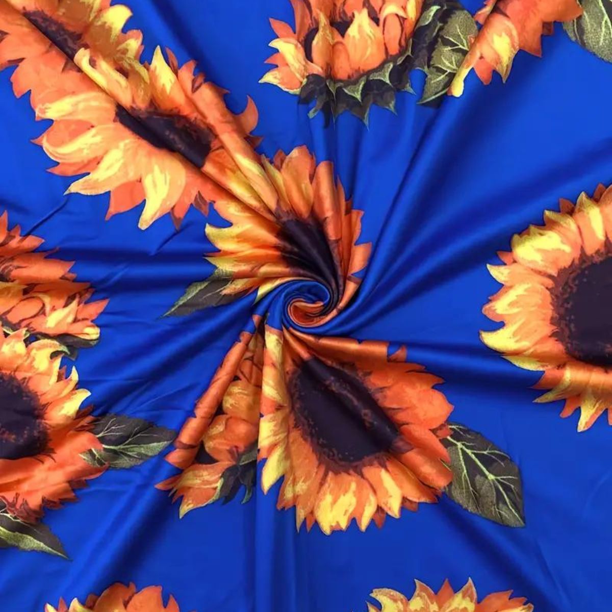 Blue Sunflower 1XL Maxi Dress