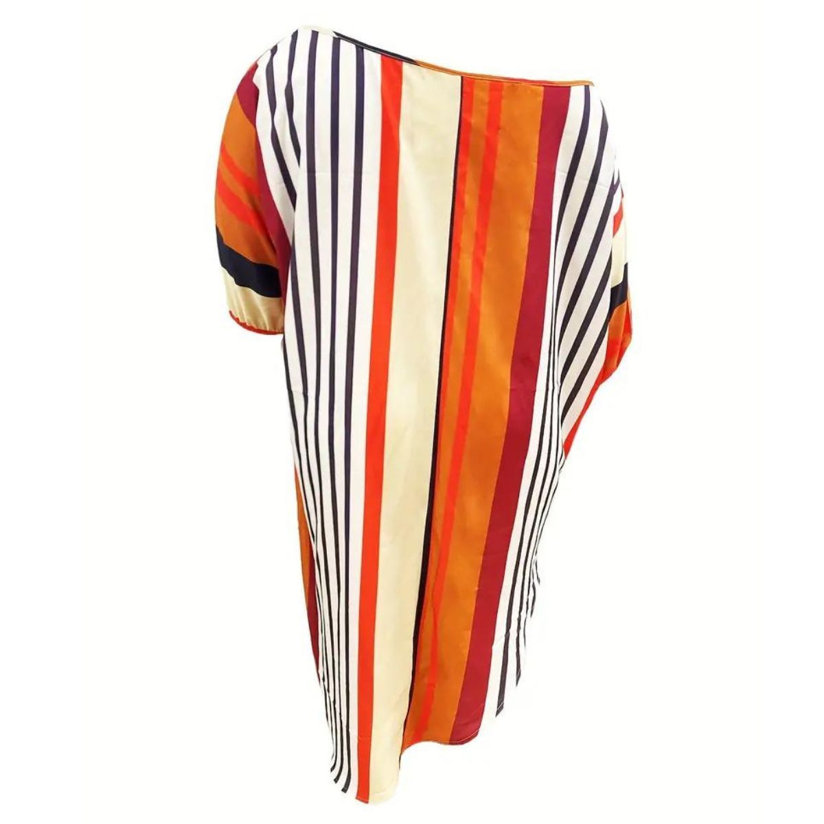 Coral Stripe 5XL Tunic Dress
