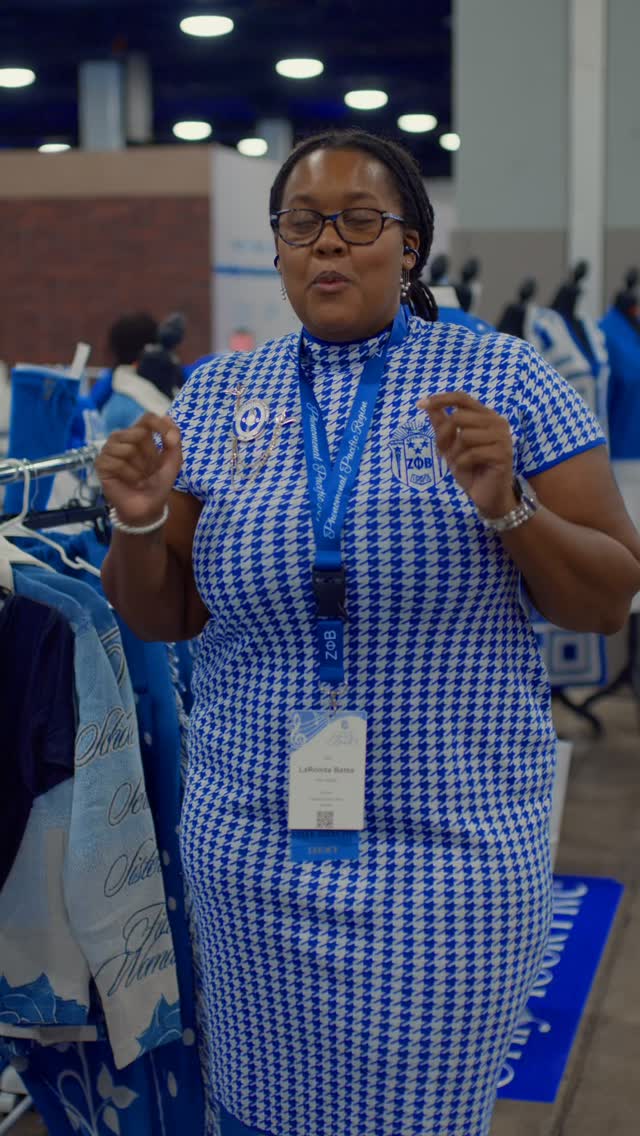 Soror rocking that dress! 🤍💙 The Lenita Houndstooth Dress ha…